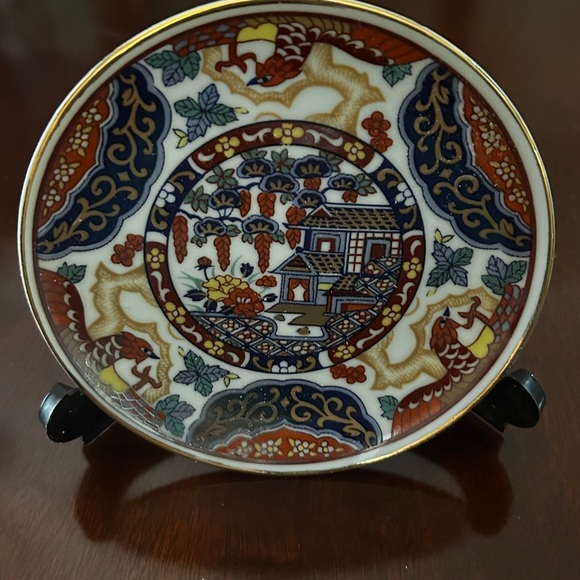 Vintage Imari-Set of 4 Japanese Imari Plates for Decorative Use Only~NIB/NOS - Picture 5 of 6